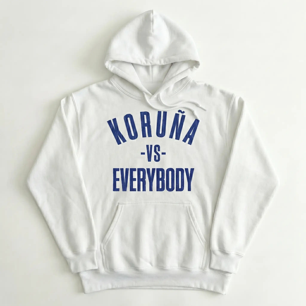 Koruña vs Everybody by Chukelo Sudadera con Capucha